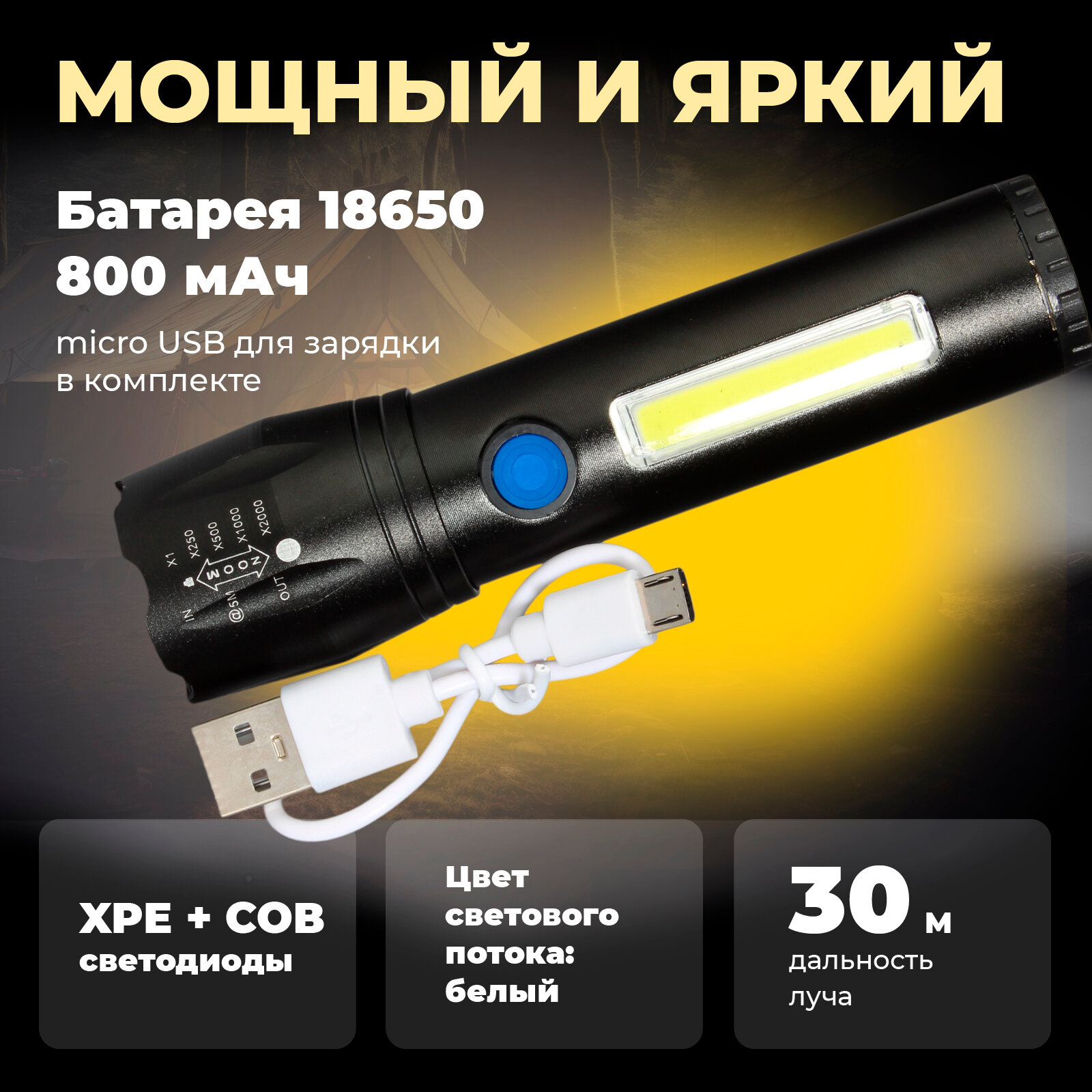 Фонарь Pereval BT-FL3091 150 Lumens — фото 1