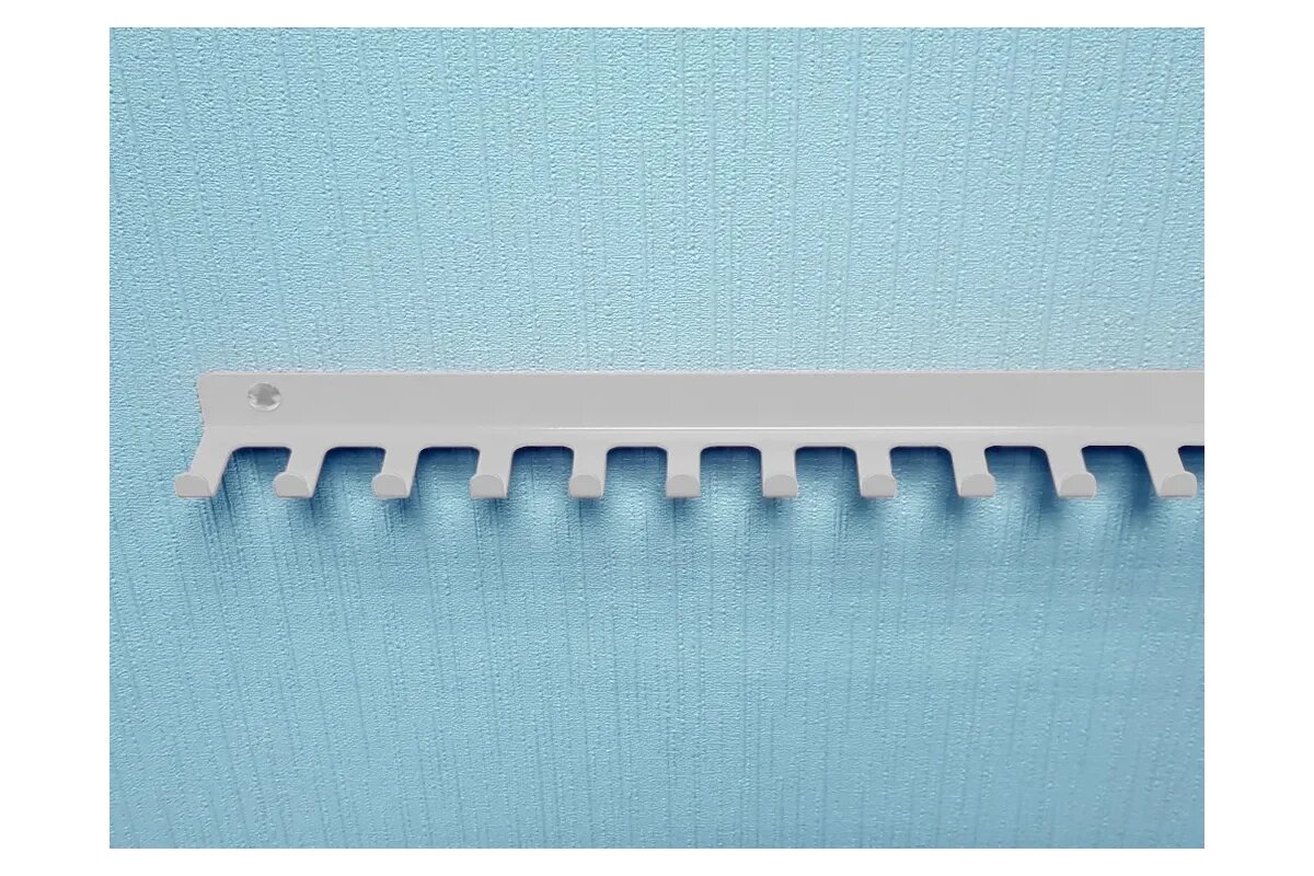 Parallax 6 крючков для ключей инструментов полотенец 130 мм металлические настенные белые 1 шт. 524WN0300200160-KRK