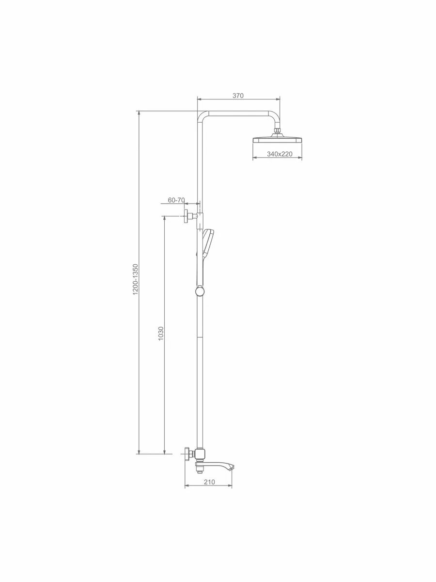 R01.26.03 Душевая система с термостатом — фото 1