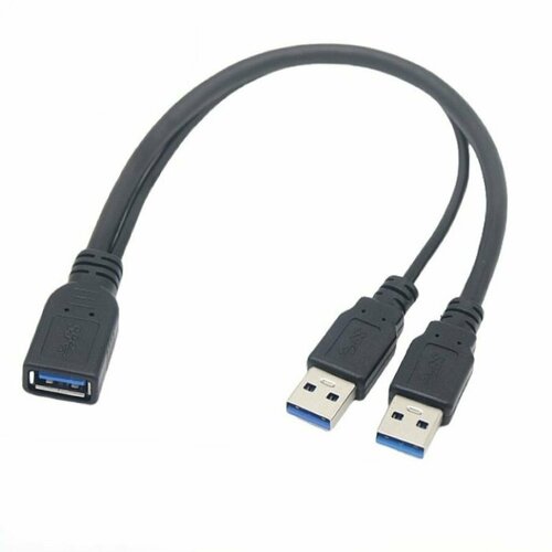 Кабель адаптер USB 3.0 M-F с дополнительным питанием Y, 0.3 метра, Star7877