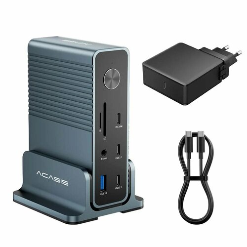 Acasis USB-C док-станция 15 портов для Macbook Pro EU Plug 100W 10218₽