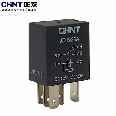 Автомобильное реле CHNT Chint JD2927A, JD1926A 12V 5pin