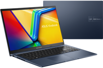 15.6" Ноутбук ASUS Vivobook 15 IPS, AMD Ryzen 7 5825U, RAM 16 ГБ, SSD 512 ГБ, AMD Radeon Graphics, Windows 11 Pro + MS Office 2024, темно-синий, Русская раскладка