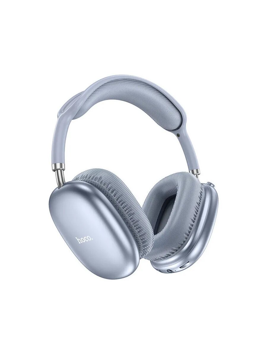 Наушники Hoco "W35 MAX", беспроводные, с микрофоном, голубые