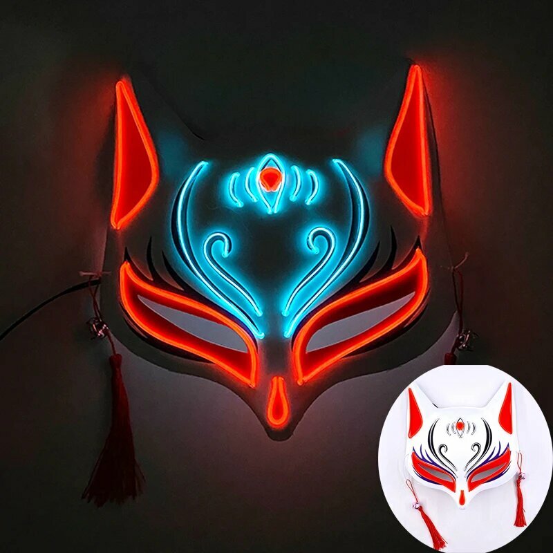 Светодиодная маска лисы GZYUCHAO EL Glowing style3 1PC Женский