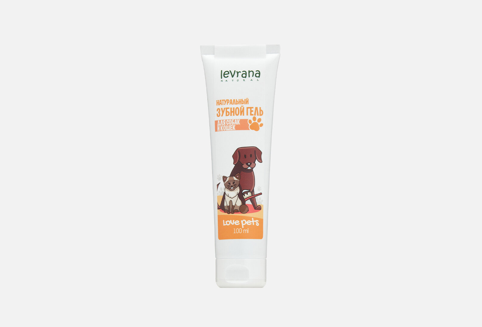 Levrana Love pets Натуральный зубной гель для собак и кошек 100 мл