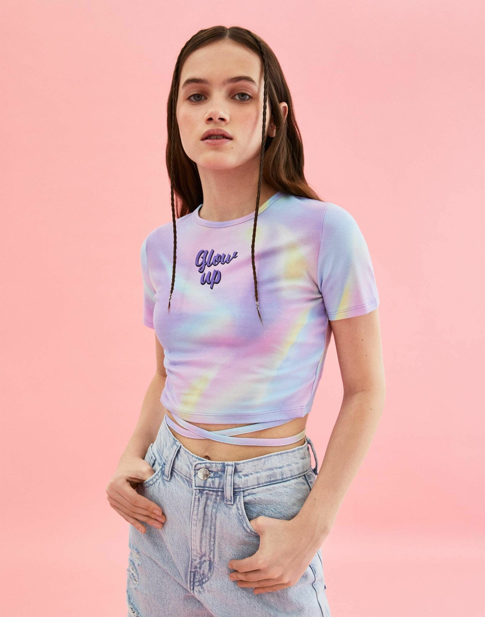 Футболка Gloria Jeans размер 10-12л/146-152 сиреневый