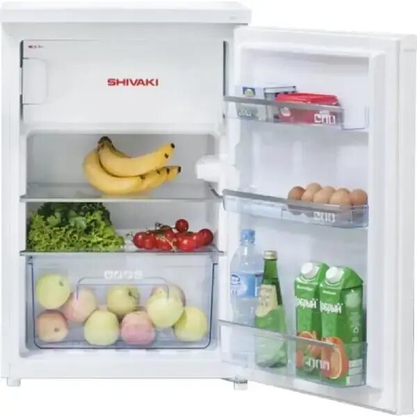 Холодильник Shivaki HS137RN ARC Met Grey, Пластик, 1, быстрая заморозка, полка для бутылок, 55 см