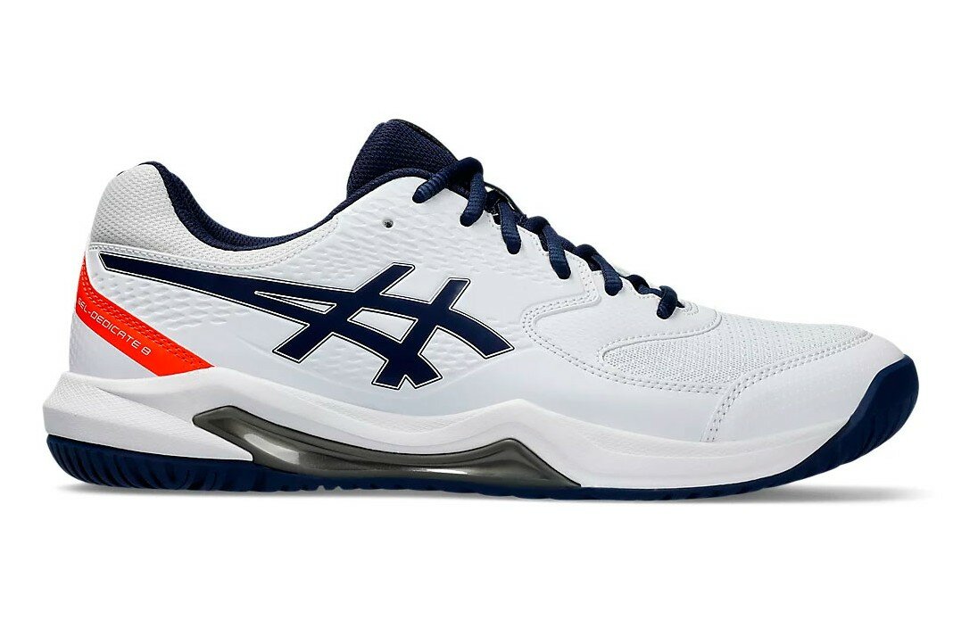 Кроссовки ASICS GEL-DEDICATE 8, размер 10, красный, синий, белый