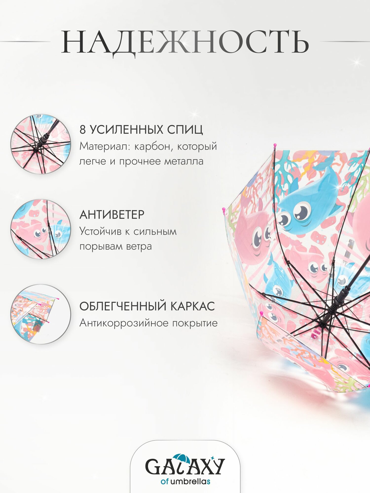 Зонт-трость GALAXY OF UMBRELLAS — фото 1