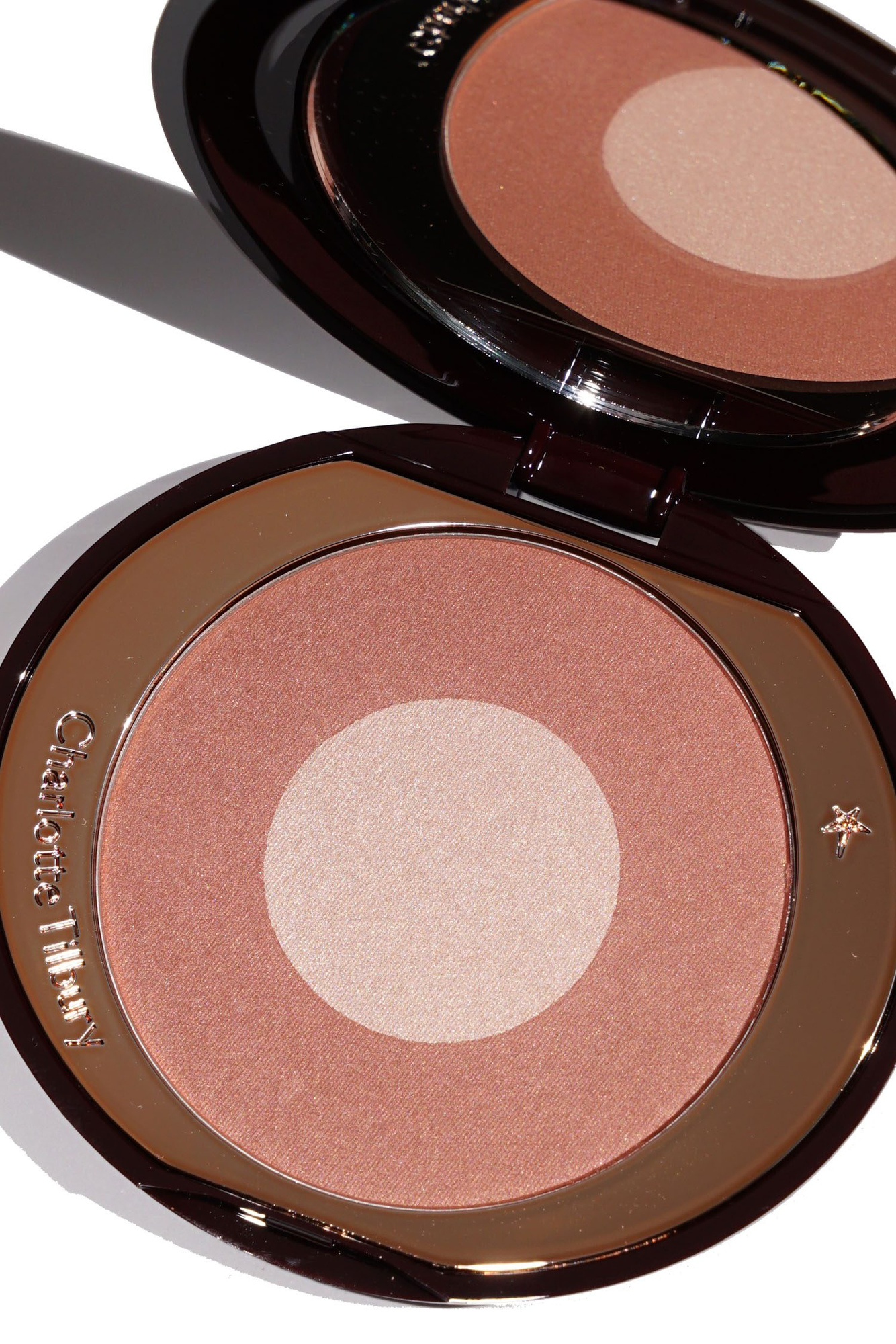Румяна Charlotte Tilbury "Cheek to Chic" Pillow Talk, сатиновый финиш, двухцветные, компактные — фото 1