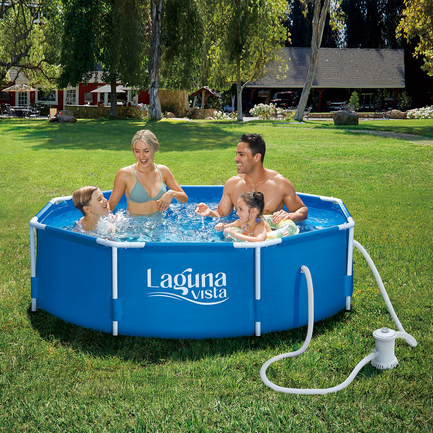 Бассейн каркасный + фильтр-насос 244х76см Laguna Vista Р20-0830-A