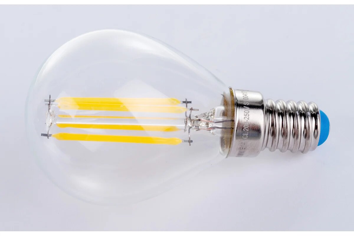 Светодиодная лампа Uniel LED-G45-6W/WW/E14/CL PLS02WH UL-00000197