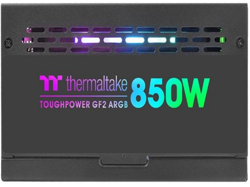 Блок питания ATX 850W Toughpower GF2 ARGB 80+ gold 24pin APFC 140mm fan color LED 9xSATA Cab Manag RTL