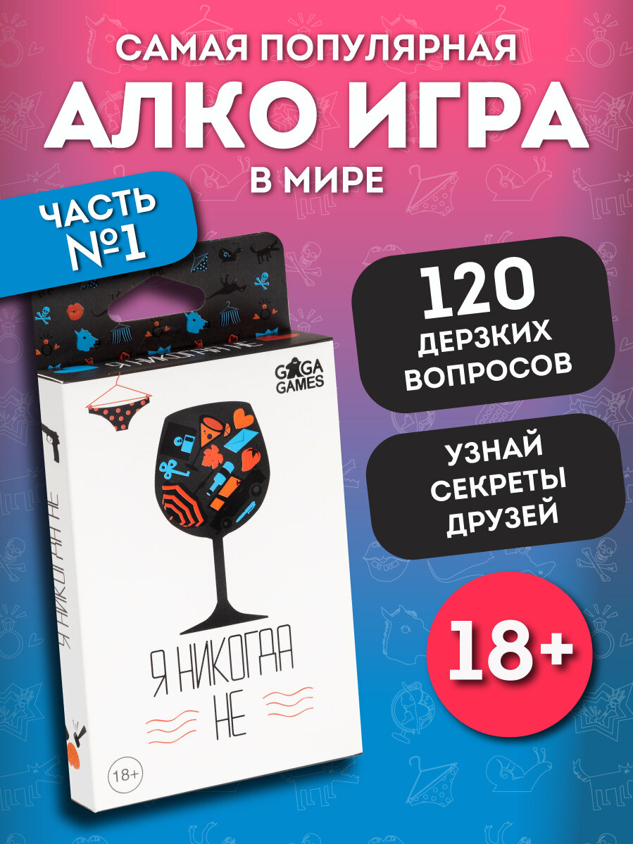 Разговорная настольная игра для вечеринки и веселой компании Я Никогда Не
