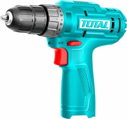 Аккумуляторная дрель-шуруповёрт TOTAL TDLI12428, быстрозажимной патрон, 2 скорости, 1,5 Ач — фото 1