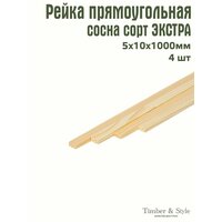 Рейка деревянная декоративная Timber&Style. Произведена из массива сосны, сорт Экстра. Влажность 10 (&#43;/- 2) %. Из  ...