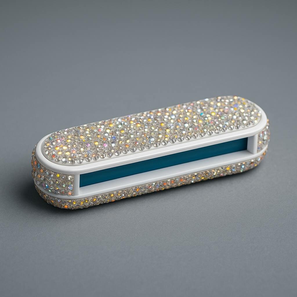 Авто визитка со стразами, компактная визитка в авто номер черный и белый