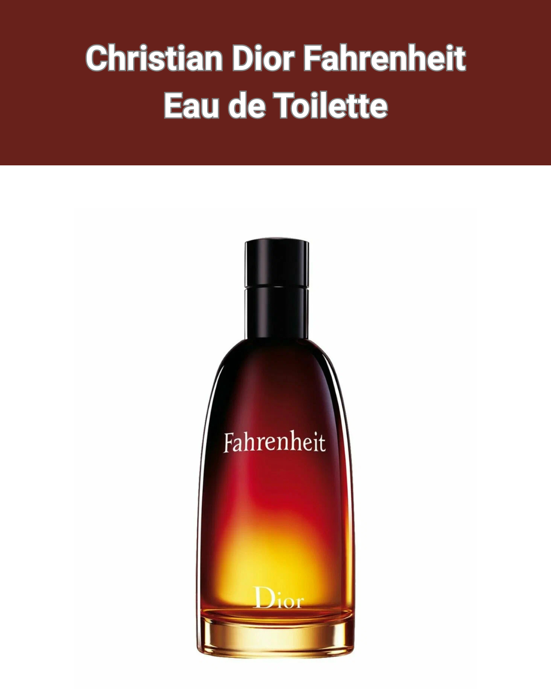 Christian Dior Fahrenheit Eau de Toilette 100мл - Парфюм для мужчин
