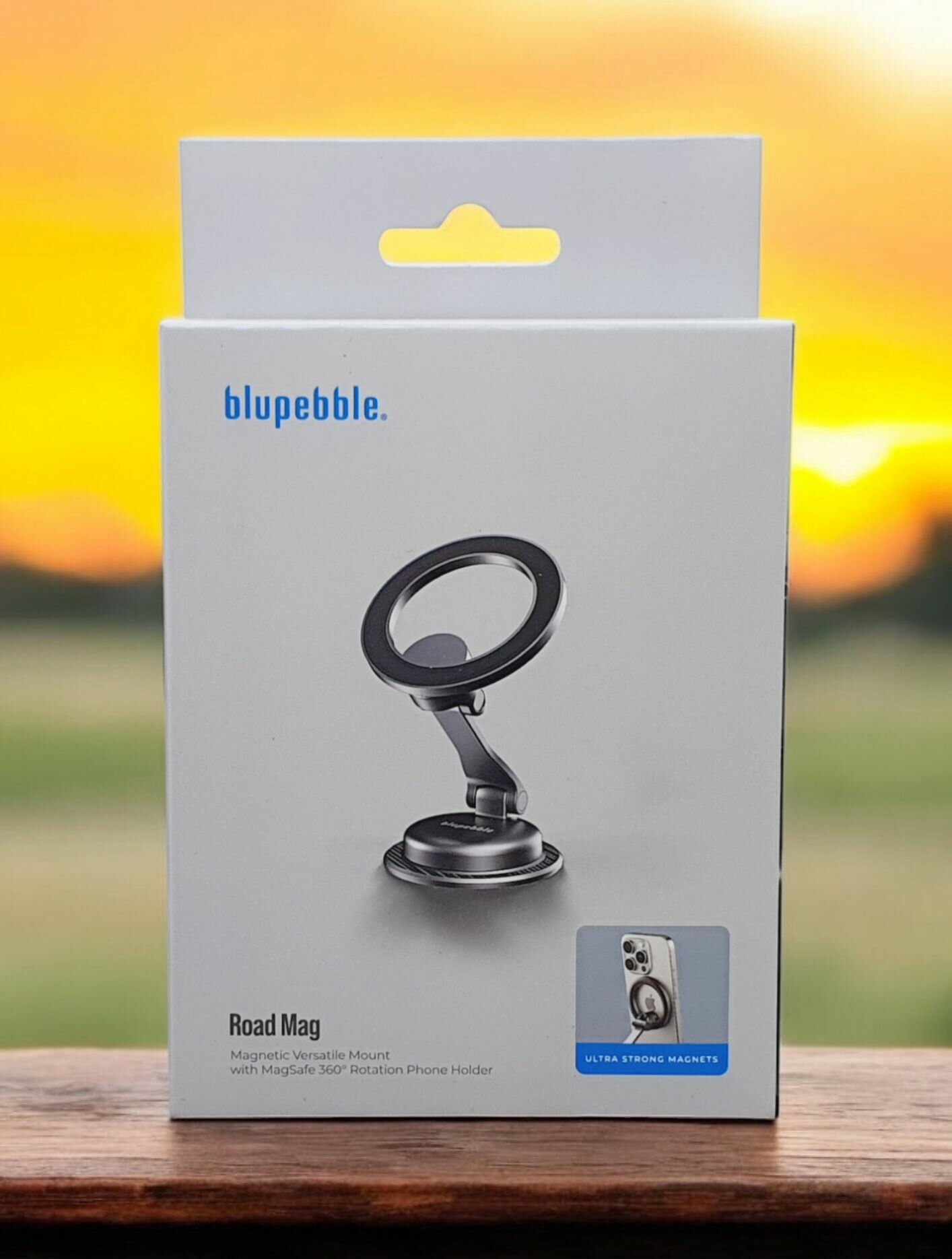 Металлический магнитный автомобильный держатель для телефона, Blupebble Road Mag
