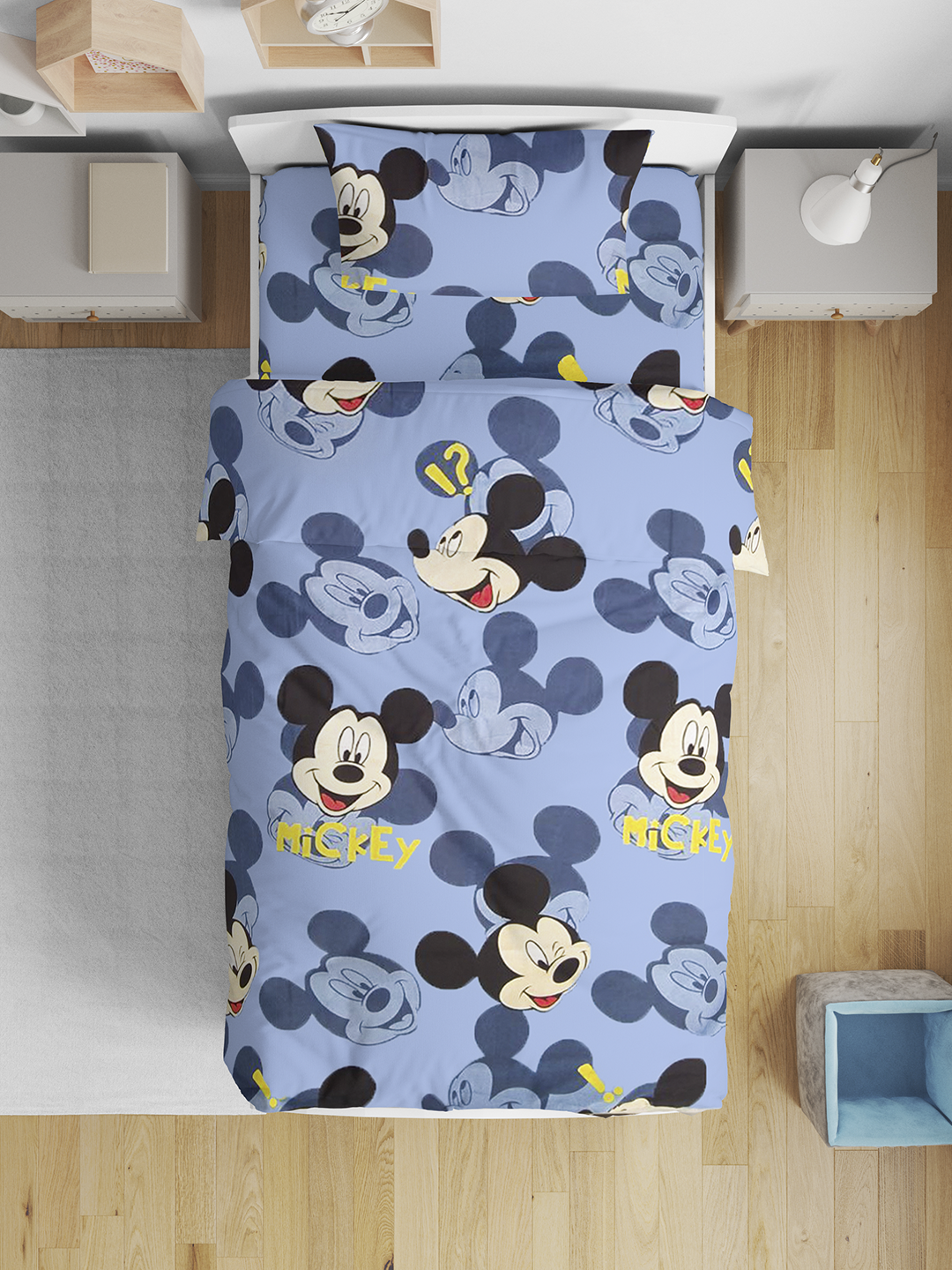 Детское постельное белье, односпальное, эко бамбук, простынь, пододеяльник, наволочка — фото 1