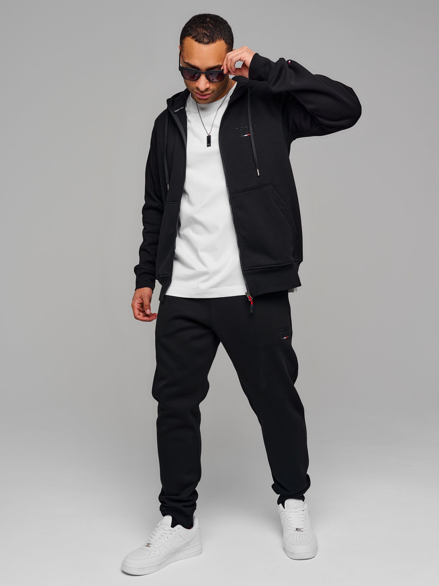 Костюм спортивный Tommy Sport, размер XXL, черный — фото 1