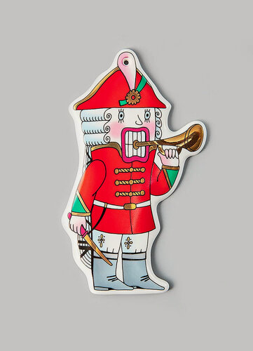 Изображение товара Елочная игрушка "Щелкунчик", фарфор 11,4 см, Императорский фарфоровый завод