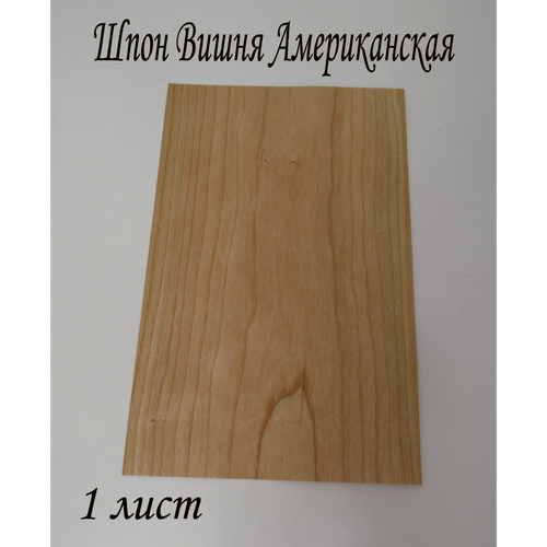 Шпон натуральный, Вишня Американская 0.6мм, 1 лист шпон натуральный палисандр сантос 0 6мм 1 лист