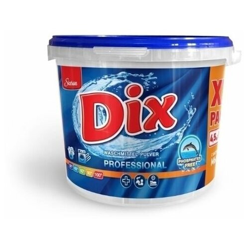 Стиральный порошок универсальный для белья Dix эко бесфосфатный 5 кг
