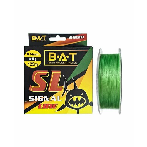 Леска плетеная BAT Signal Line 125 м Green 0.14 мм