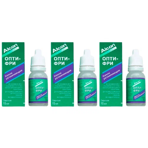 OptiFree увлажняющие гл капли фл 15 мл 3 уп