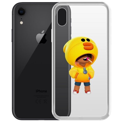 Чехол-накладка Clear Case Brawl Stars-Леон Салли для iPhone XR чехол накладка clear case brawl stars леон салли для xiaomi redmi 10