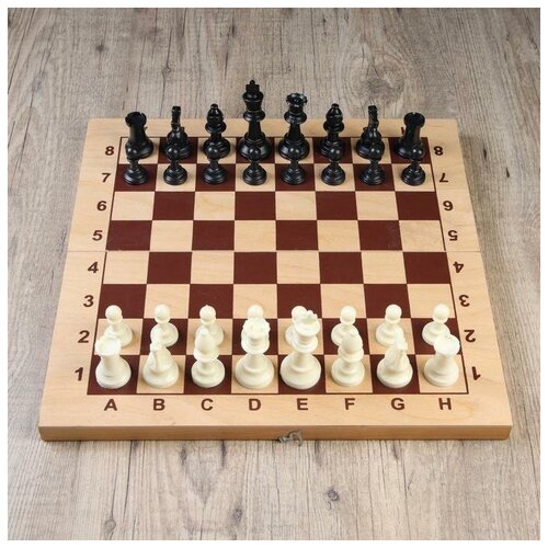 Фигуры шахматные пластиковые (король h=9.7 см, пешка 4.2 см), без доски