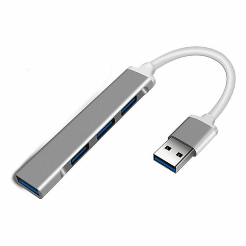 ORIENT CU-322, USB 3.0 (USB 3.1 Gen1)/USB 2.0 HUB 4 порта: 1xUSB3.0+3xUSB2.0, USB штекер тип А, алюминиевый корпус, серебристый (31234) orient контроллер cu 322 usb 3 0 usb 3 1 gen1 usb 2 0 hub 4 порта 1xusb3 0 3xusb2 0 usb штекер тип а алюминиевый корпус серебристый 31234