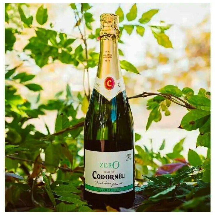 Игристое вино Codorniu Zero белое сухое безалкогольное Испания, 0,75 л - фото №9