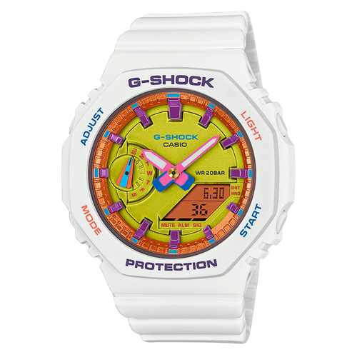 фото Наручные часы casio g-shock наручные часы casio g-shock gma-s2100bs-7a, белый, золотой