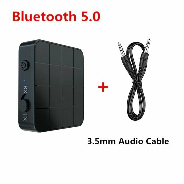Bluetooth 50 аудио приемник-передатчик 35 мм AUX разъем стерео беспроводной адаптер