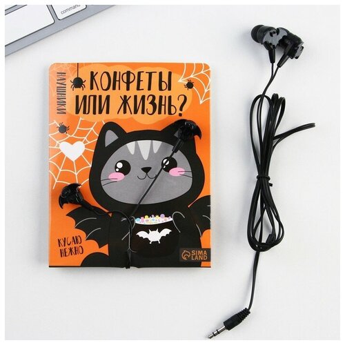 Наушники на открытке Конфеты или жизнь модель VBT 10 11 х 208 см 41500₽
