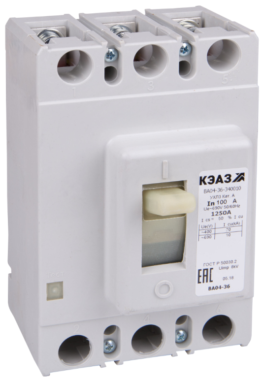 Автоматический выключатель КЭАЗ ВА04-36-340010 3kA (250lm) 16 А
