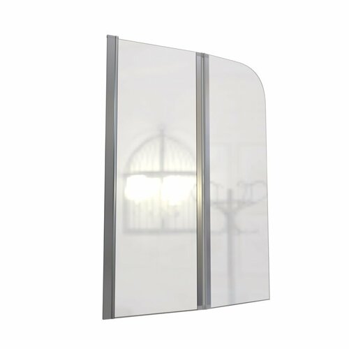 Шторка душевая Radomir Смайл 2 секции 140х100 Chrome прозрачная 22599₽