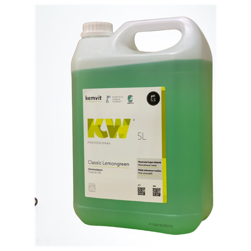 Жидкое мыло с ароматом цитруса kemvit KW Classic Lemongreen, 5 л.