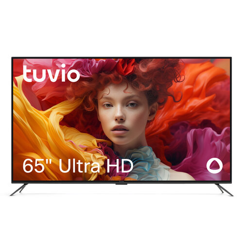65” Телевизор Tuvio 4K ULTRA HD DLED на платформе YaOS, STV-65DUBK1R, черный
