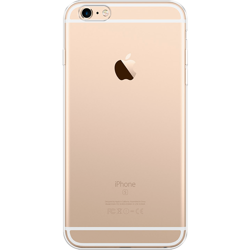 Силиконовый чехол на Apple iPhone 6 Plus/6S Plus / Айфон 6 Плюс/Айфон 6С Плюс, прозрачный черный силиконовый чехол musthavecase для iphone 6 6s plus карта москвы для айфон 6 6с плюс