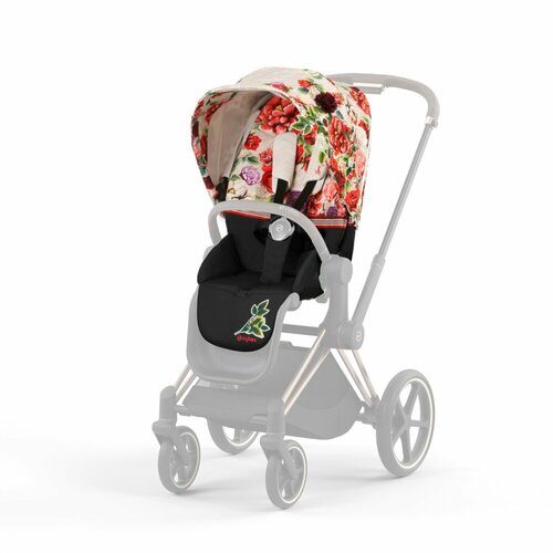 Набор чехлов прогулочного блока Cybex PRIAM IV FE Spring Blossom light 521002813 cybex москитная сетка для прогулочного блока priam lux черный