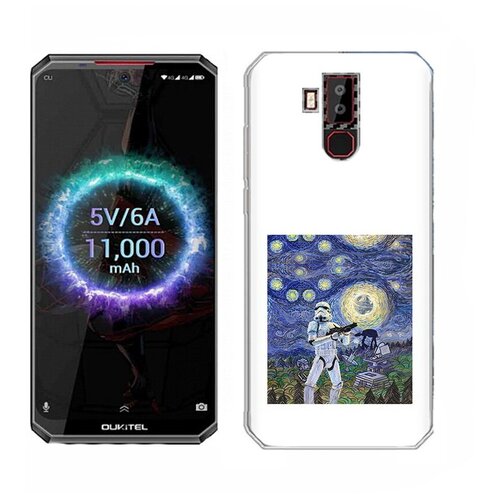 чехол mypads star wars звездная ночь для oukitel wp20 wp20 pro задняя панель накладка бампер Чехол задняя-панель-накладка-бампер MyPads star wars звездная ночь для Oukitel K13 Pro противоударный