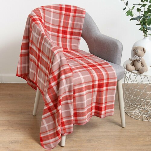 Плед Красный бархат 150х200см, флис 150г/м, пэ100%