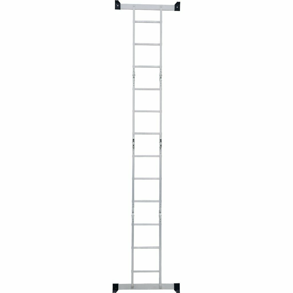 Четырехсекционная лестница-трансформер Новая Высота 4х3 ступени 1320403 - фотография № 12