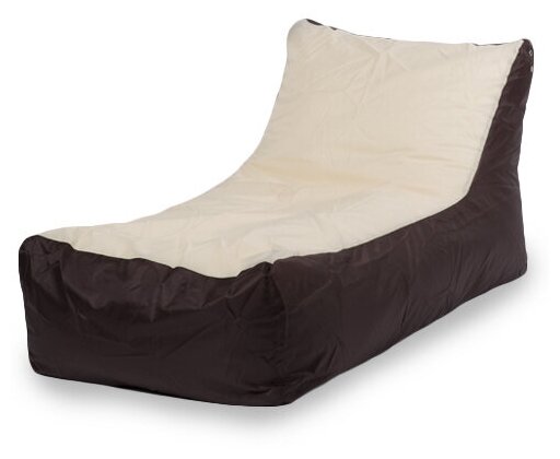 фото Мир Пуффов Кресло-мешок «Кушетка» Коричнево-бежевый