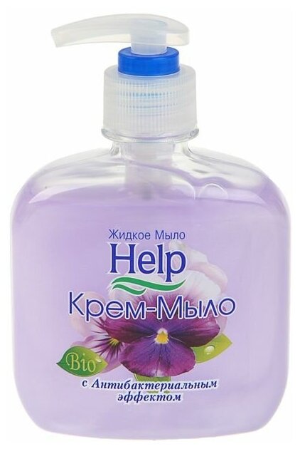 фото Жидкое мыло Help с антибактериальным эффектом, с дозатором, 300 г