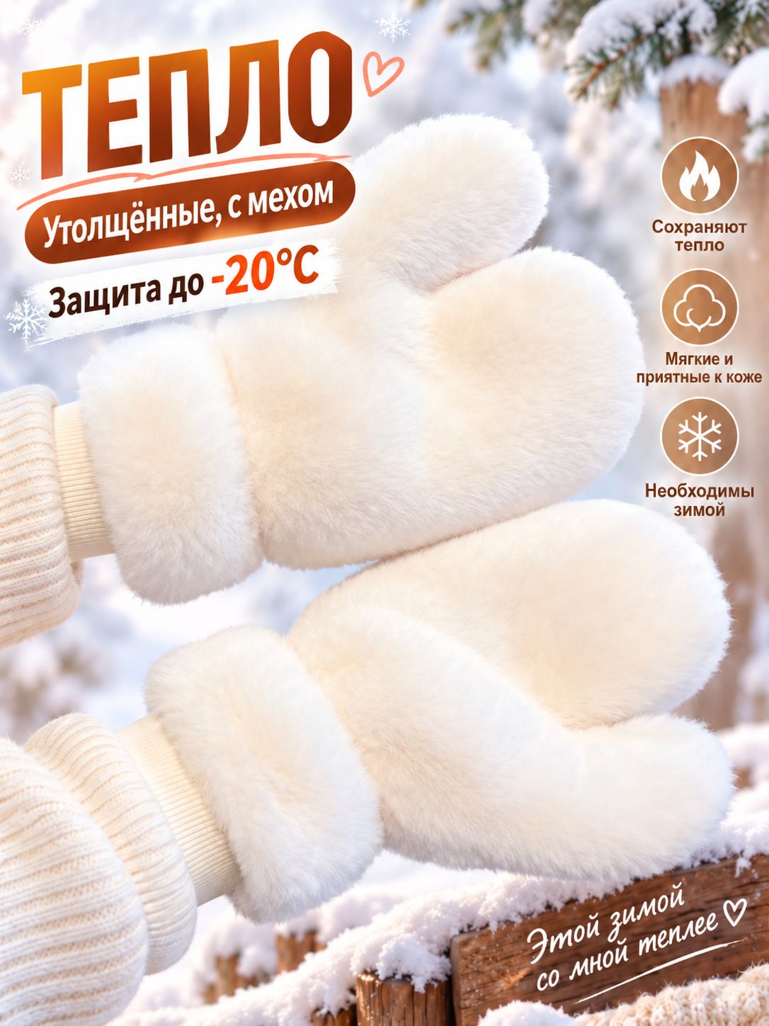 Варежки для женщин